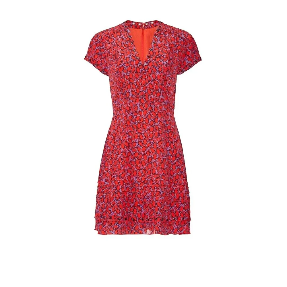 derek lam red dress Red Flared Dress